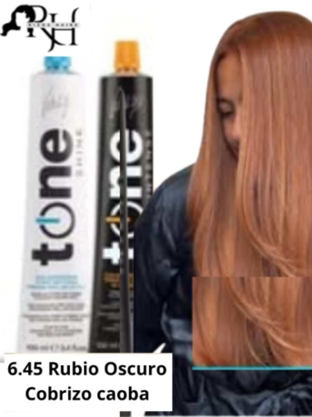 Tinte Vitality's Tone 6.45 Rubio Oscuro Cobrizo caoba semi permanente sin amonía
